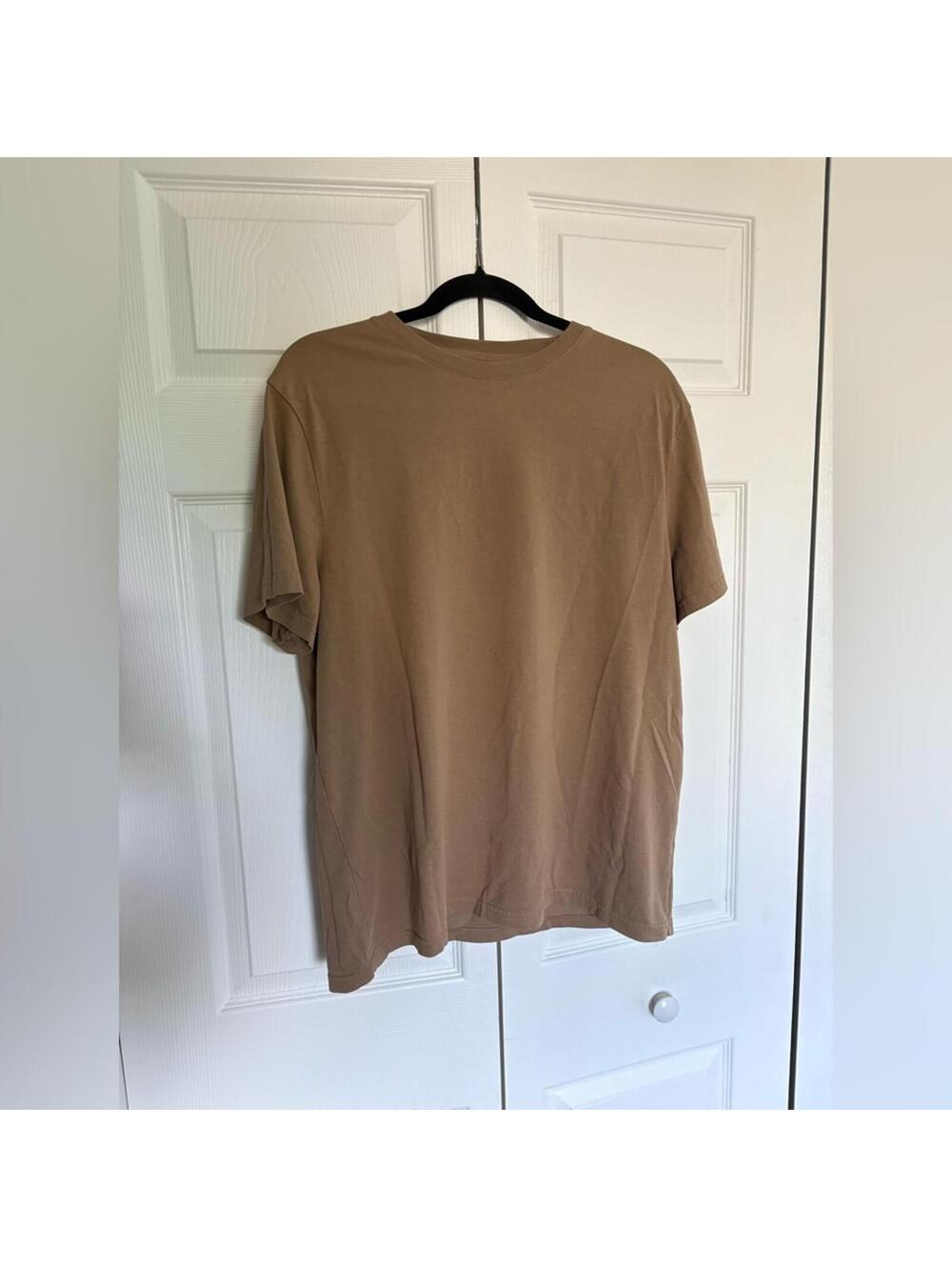 H&M Brown Short Sleeve Tee Casual Cotton